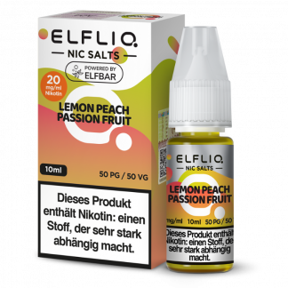 ELFLIQ - Lemon Peach Passion Fruit - Nikotinsalz Liquid 20 mg/ml
