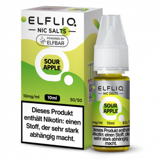 ELFLIQ - Sour Apple - Nikotinsalz Liquid 10 mg/ml