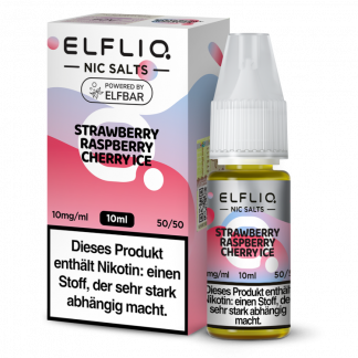 ELFLIQ - Strawberry Raspberry Cherry Ice - Nikotinsalz Liquid 10 mg/ml