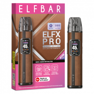 Elfbar - Elfx Pro E-Zigaretten Set Cowboy Brown