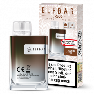 Elfbar - CR600 Einweg E-Zigarette - Classic Ice Coffee 20 mg/ml