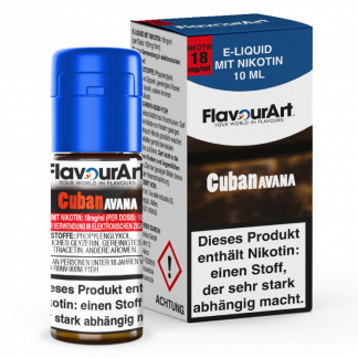 FlavourArt - Cuban Avana E-Zigaretten Liquid 18 mg/ml