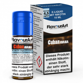FlavourArt - Cuban Avana E-Zigaretten Liquid 4,5 mg/ml