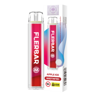 Flerbar - M Einweg E-Zigarette - Apple Ice 0 mg/ml