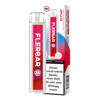 Flerbar - M Einweg E-Zigarette - Apple Ice 20 mg/ml