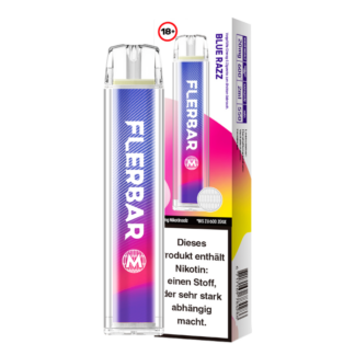 Flerbar - M Einweg E-Zigarette - Blue Razz 20 mg/ml