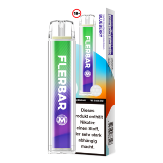 Flerbar - M Einweg E-Zigarette - Blueberry 20 mg/ml