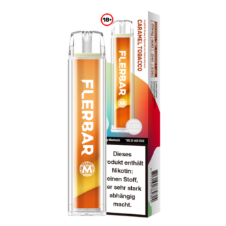 Flerbar - M Einweg E-Zigarette - Caramel Tobacco 20 mg/ml