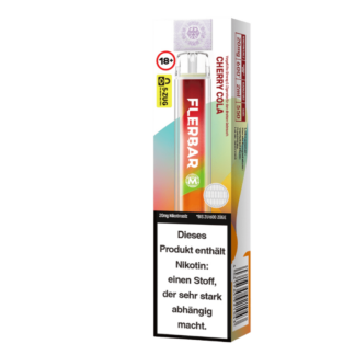 Flerbar - M Einweg E-Zigarette - Cherry Cola 20 mg/ml