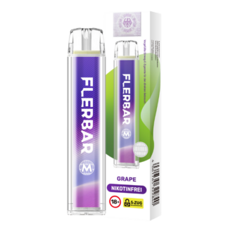 Flerbar - M Einweg E-Zigarette - Grape 0 mg/ml