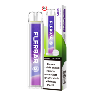 Flerbar - M Einweg E-Zigarette - Grape 20 mg/ml