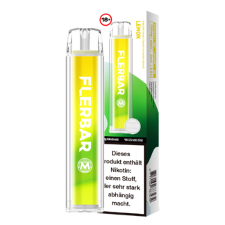 Flerbar - M Einweg E-Zigarette - Lemon 20 mg/ml