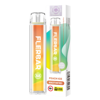 Flerbar - M Einweg E-Zigarette - Peach Ice 0 mg/ml
