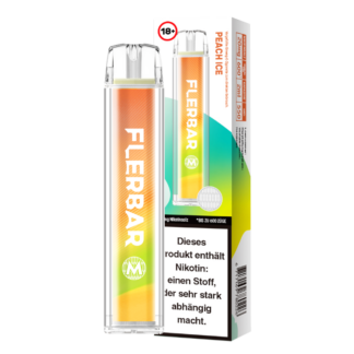 Flerbar - M Einweg E-Zigarette - Peach Ice 20 mg/ml
