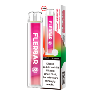 Flerbar - M Einweg E-Zigarette - Strawberry Lemonade 20 mg/ml