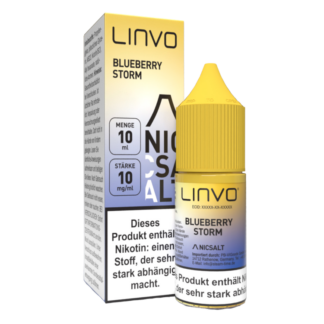 Linvo - Blueberry Storm - Nikotinsalz Liquid 10 mg/ml 10er Packung