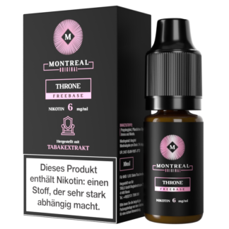 Montreal Original - Throne E-Zigaretten Liquid 6 mg/ml 5er Packung