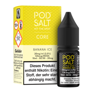 Pod Salt Core - Banana Ice - Nikotinsalz Liquid 20 mg/ml