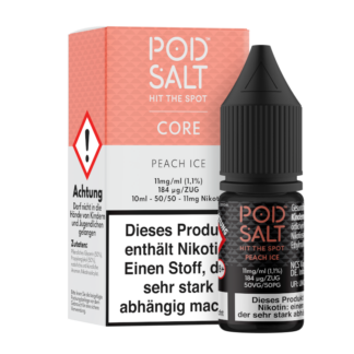 Pod Salt Core - Peach Ice - Nikotinsalz Liquid 11 mg/ml