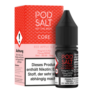 Pod Salt Core - Red Apple Ice - Nikotinsalz Liquid 11 mg/ml
