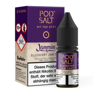 Pod Salt Fusion - Blueberry Jam Tart - Nikotinsalz Liquid 20 mg/ml