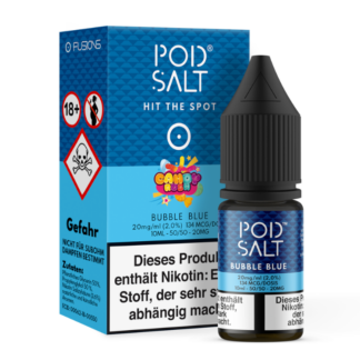 Pod Salt Fusion - Bubble Blue - Nikotinsalz Liquid 20 mg/ml 5er Packung