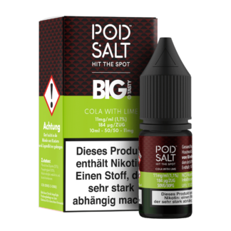 Pod Salt Fusion - Cola with Lime - Nikotinsalz Liquid 11 mg/ml