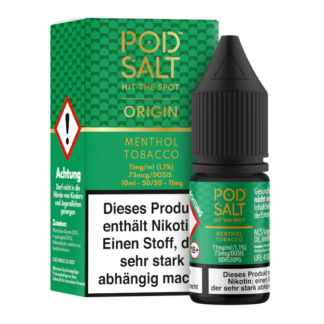 Pod Salt Origin - Menthol Tobacco - Nikotinsalz Liquid 11 mg/ml