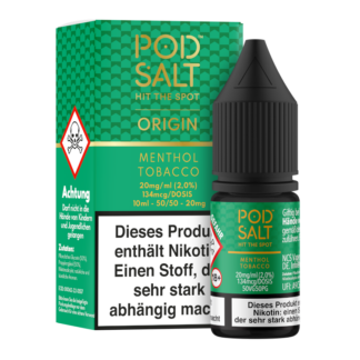 Pod Salt Origin - Menthol Tobacco - Nikotinsalz Liquid 20 mg/ml