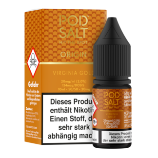 Pod Salt Origin - Virginia Gold - Nikotinsalz Liquid 20 mg/ml