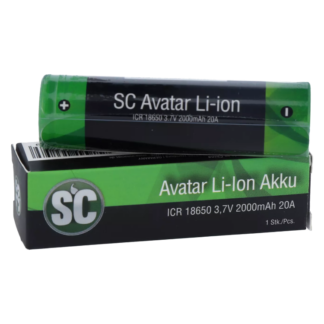 SC - 18650er Akku 2000 mAh - 3,7 V 5er Packung