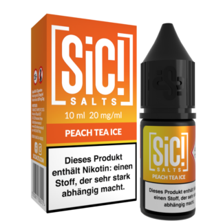SiC! Salts - Peach Tea Ice - Nikotinsalz Liquid 20 mg/ml 5er Packung