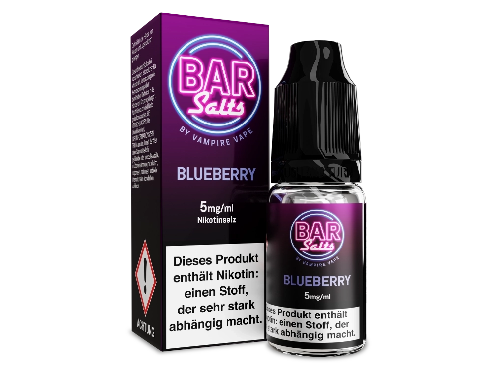 Vampire Vape - Bar Salts - Blueberry - Nikotinsalz Liquid 5 mg/ml 10er Packung