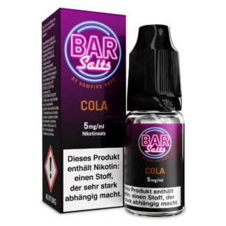 Vampire Vape - Bar Salts - Cola - Nikotinsalz Liquid 5 mg/ml 10er Packung