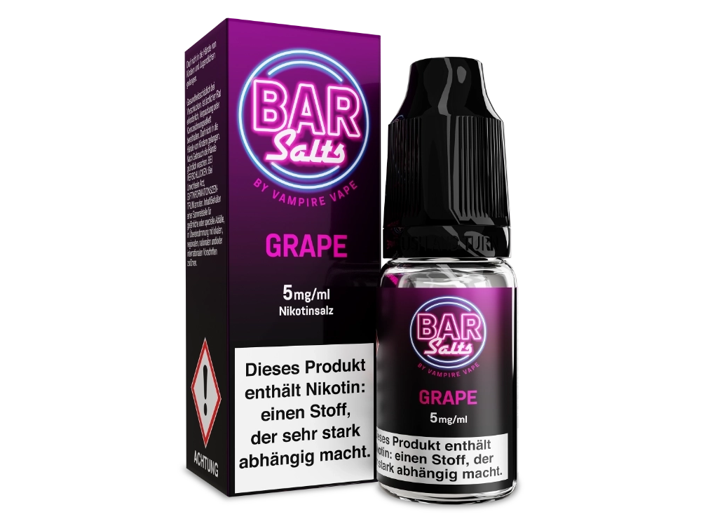 Vampire Vape - Bar Salts - Grape - Nikotinsalz Liquid 5 mg/ml