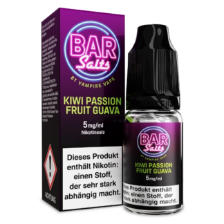 Vampire Vape - Bar Salts - Kiwi Passion Fruit Guava - Nikotinsalz Liquid 5 mg/ml