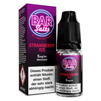 Vampire Vape - Bar Salts - Strawberry Ice - Nikotinsalz Liquid 5 mg/ml 10er Packung
