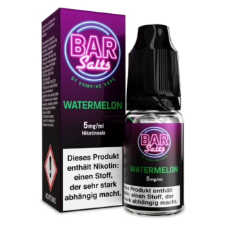 Vampire Vape - Bar Salts - Watermelon - Nikotinsalz Liquid 5 mg/ml 10er Packung