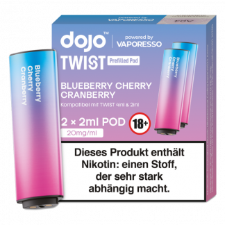 Vaporesso - Dojo - Twist Pod Blueberry Cherry Cranberry 20 mg/ml (2 Stück pro Packung)