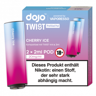 Vaporesso - Dojo - Twist Pod Cherry Ice 20 mg/ml (2 Stück pro Packung)