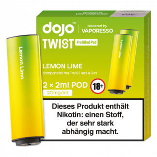 Vaporesso - Dojo - Twist Pod Lemon Lime 20 mg/ml (2 Stück pro Packung)