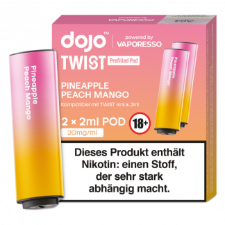 Vaporesso - Dojo - Twist Pod Pineapple Peach Mango 20 mg/ml (2 Stück pro Packung)