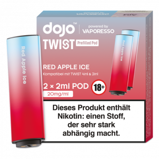 Vaporesso - Dojo - Twist Pod Red Apple Ice 20 mg/ml (2 Stück pro Packung)