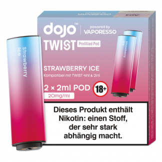 Vaporesso - Dojo - Twist Pod Strawberry Ice 20 mg/ml (2 Stück pro Packung)
