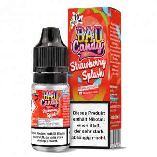 Bad Candy Liquids - Strawberry Splash - Nikotinsalz Liquid 10 mg/ml