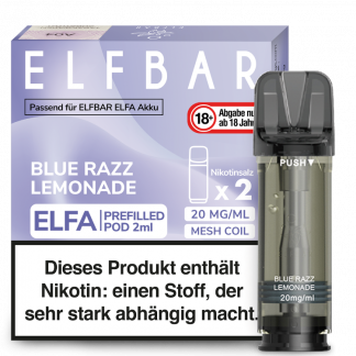 Elfbar - Elfa Pod Blue Razz Lemonade 20 mg/ml (2 Stück pro Packung)