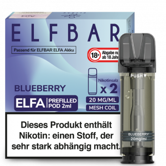 Elfbar - Elfa Pod Blueberry 20 mg/ml (2 Stück pro Packung)