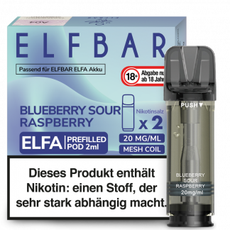 Elfbar - Elfa Pod Blueberry Sour Raspberry 20 mg/ml (2 Stück pro Packung)