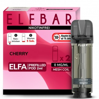 Elfbar - Elfa Pod Cherry 0 mg/ml (2 Stück pro Packung)