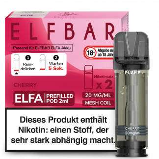Elfbar - Elfa Pod Cherry 20 mg/ml (2 Stück pro Packung)